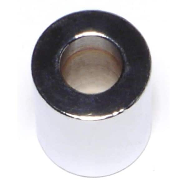 Midwest Fastener Round Spacer, Chrome Steel, 1 in Overall Lg, 3/8 in Inside Dia, 5 PK 74266 - main